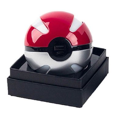 Повербанк Покебол 10000 mAh Power Bank Pokemon Go Красный