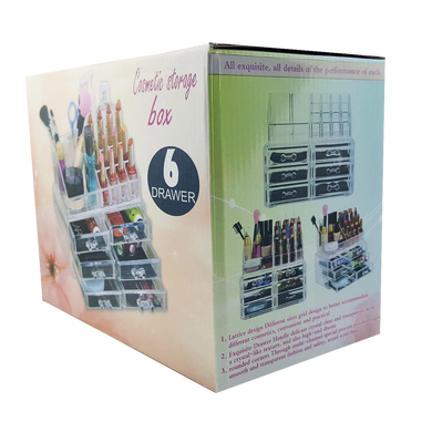 Органайзер для косметики Cosmetic Storage Box 6-Drawer
