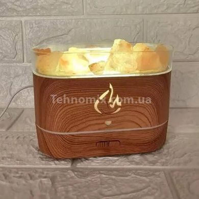 Зволожувач повітря з соляним камінням Aroma Diffuser UV-1/FT-1928 Світле дерево