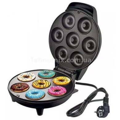 Прибор для приготовления пончиков на 7 шт Donut Maker Черный
