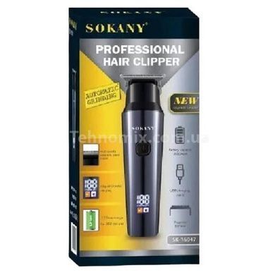 Машинка аккумуляторная для стрижки волос SOKANY SK-16047 Черная