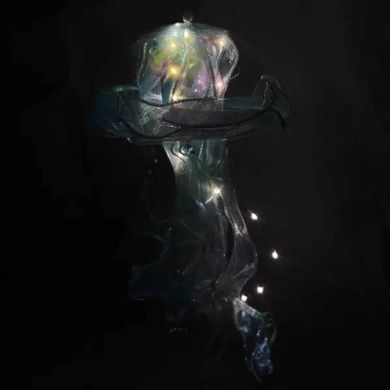 Декор светящийся Медуза на батарейках Jellyfish lamp AND HA-113 Розовая
