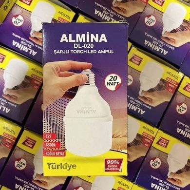 Лампочка аккумуляторная 30Вт ALMINA DL-030 Белая