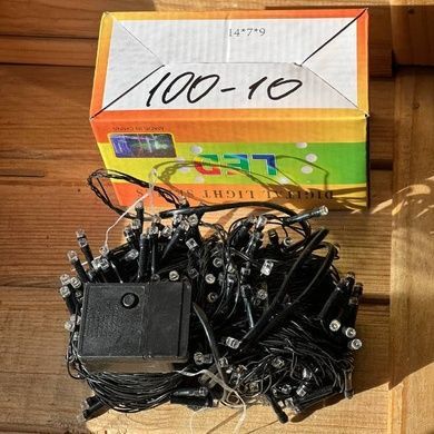 Гирлянда внутренняя линейная 300LED 220V AND 100-10 Черный провод, теплый свет