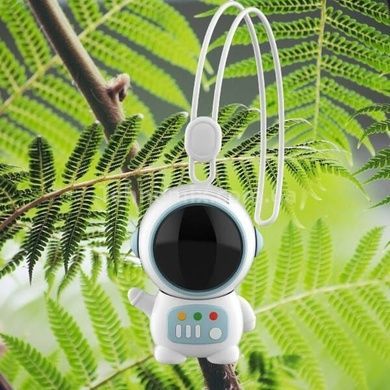 Міні-вентилятор безлопатевий на шию USB Блакитний