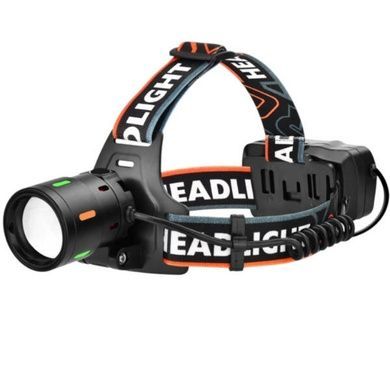 Фонарь налобный аккумуляторный 2x18650 NIGHT VISION FLUORESCENCE BL-T207-TG Черный