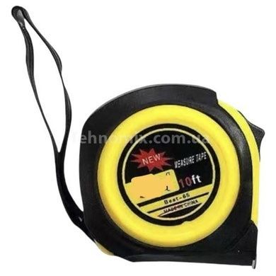 Рулетка строительная измерительная 5м *16мм Tape measure5M Черная сжелтым