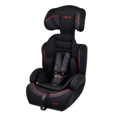 Дитяче автокрісло універсальне від 9-36кг з бустером I/II/III група JOY 49779 Чорне з червоним