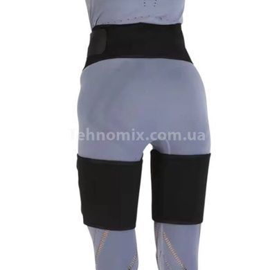 Утягивающий пояс для похудения и коррекции фигуры ADJUSTABLE ONE PIECE WAIST BAND L/XL Черный