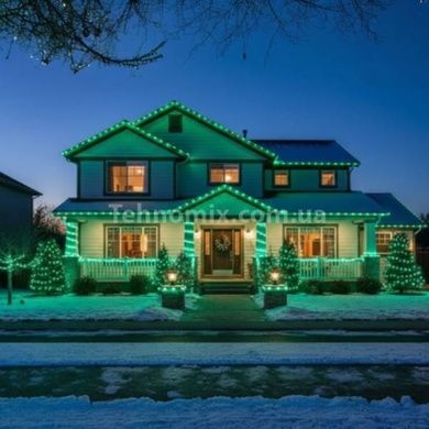Стрічка світлодіодна вулична 5м LED 5050 G Rope-Lights Зелена