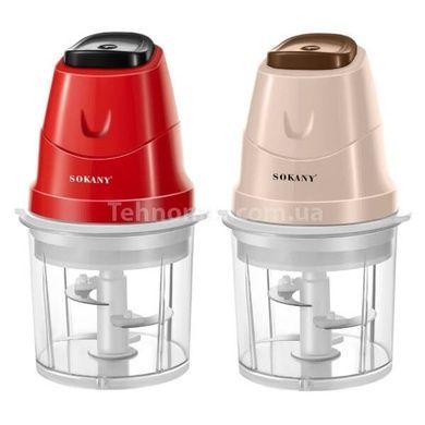 Измельчитель кухонный 0,7л 250Вт Sokany SK-06009 Красный