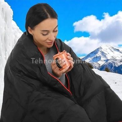Одеяло походное трекинговое теплоизоляционное AND-8-AND-9 Черное