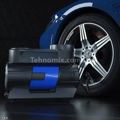 Автомобільний компресор з дисплеєм 12В air pump 25521-3 Чорний