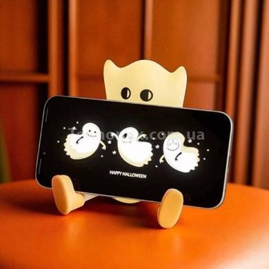 Нічник акумуляторний силіконовий Привид 12*11*11см USB 1200мАч Білий