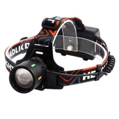 Фонарь налобный аккумуляторный 2x18650 NIGHT VISION FLUORESCENCE BL-T207-TG Черный