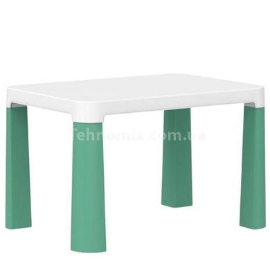 Набір дитячих пластикових меблів стіл та 2 стільці ТехноK 0440 Зелений з білим