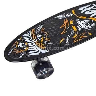 Пенні борд з колесами, що світяться PU Penny Board Independent Чорний