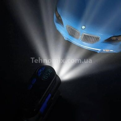 Автомобільний компресор з дисплеєм 12В air pump 25521-3 Чорний
