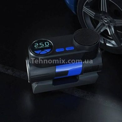 Автомобільний компресор з дисплеєм 12В air pump 25521-3 Чорний