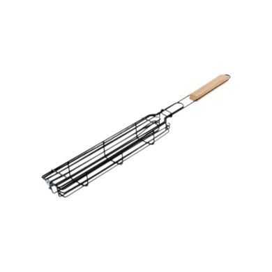 Сетка гриль для овощей с деревянной ручкой Kebab Seekh Holder