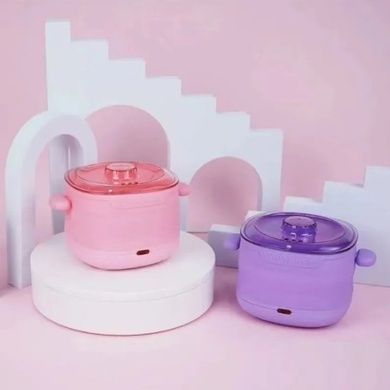 Воскоплав складной силиконовый 400мл Wax Kettle Фиолетовый