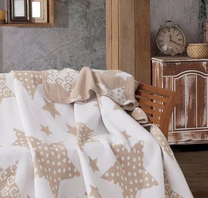 Плед Belizza Yildiz bej 200х220см
