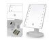 Настольное зеркало для макияжа Mirror c LED подсветкой 16 диодов квадратное Белое