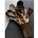 Кухонный набор из 12 предметов Kitchen Art с бамбуковой ручкой Коричневый