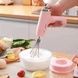 Міксер портативний віночок Baker Рожевий