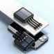 Power Bank із вбудованими кабелями для заряджання та сонячною панеллю 20000 mAh Чорний