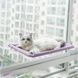 Лежанка для кішок на вікно з присосками Window Mounted Cat Bed Фіолетова