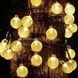 Гирлянда Шарики 100 Led уличная влагоустойчивая черный провод SF- 64 Белый свет