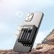 Power Bank із вбудованими кабелями для заряджання та сонячною панеллю 20000 mAh Чорний