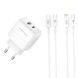 Мережевий зарядний пристрій блок живлення XO L136 PD20W 1USB-C Fast Charging Charger with Type-C cable