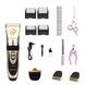 Набор машинка с аксессуарами для стрижки животных SONAR SN-230 Pet Clipper Kit Золотая