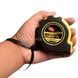 Рулетка строительная измерительная 5м *16мм Tape measure5M Черная сжелтым