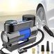 Автомобільний компресор з дисплеєм 12В air pump 25521-3 Чорний