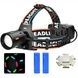 Фонарь налобный аккумуляторный 2x18650 NIGHT VISION FLUORESCENCE BL-T207-TG Черный