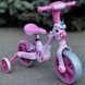 Велосипед дитячий зі страховими знімними колесами Best Trike JM-1071-9 Рожевий