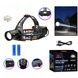 Фонарь налобный аккумуляторный 2x18650 NIGHT VISION FLUORESCENCE BL-T207-TG Черный