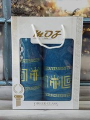 Рушники подарункові Moz versace blue набір 2шт
