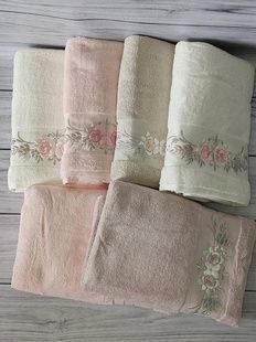 Рушники Pupilla Eva rose 70х140см Пеньє набір 6шт