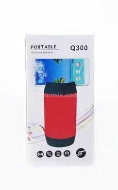 Портативная колонка SPS Q300 Bluetooth с подставкой для телефона Красная