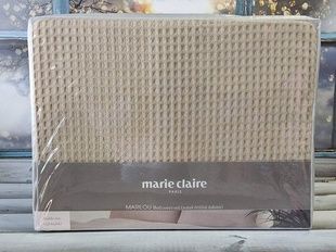 Простирадло (240х260см) з наволочками (50х70см) Marie Claire Bej Вафельні