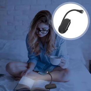 Лампа для чтения с креплением на книгу HA-71 Черная
