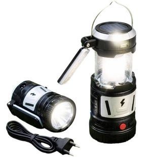 Кемпінговий ліхтар акумуляторний 220V TJ-288 5+1LED COB Чорний