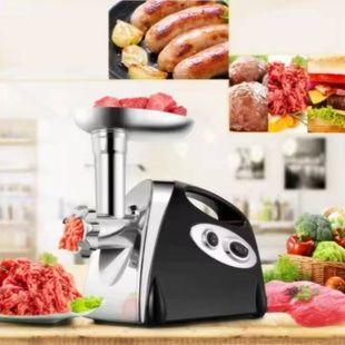 Мясорубка 3в1 +соковыжималка и овощерезка 4800W DOMOTEC MS-2025 Черная