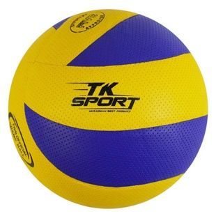 М'яч волейбольний 280-300гр PVC TK Sport C 62447 Жовтий із синім