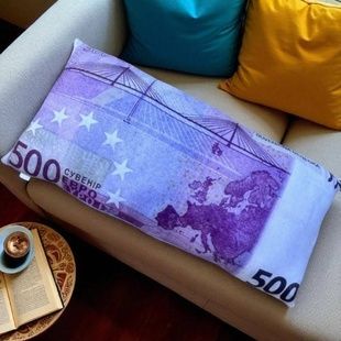 Подушка мягкая диванная 100 Евро 5274