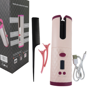 Бездротова плойка для завивки волосся Ramindong Hair curler RD-060 Рожева